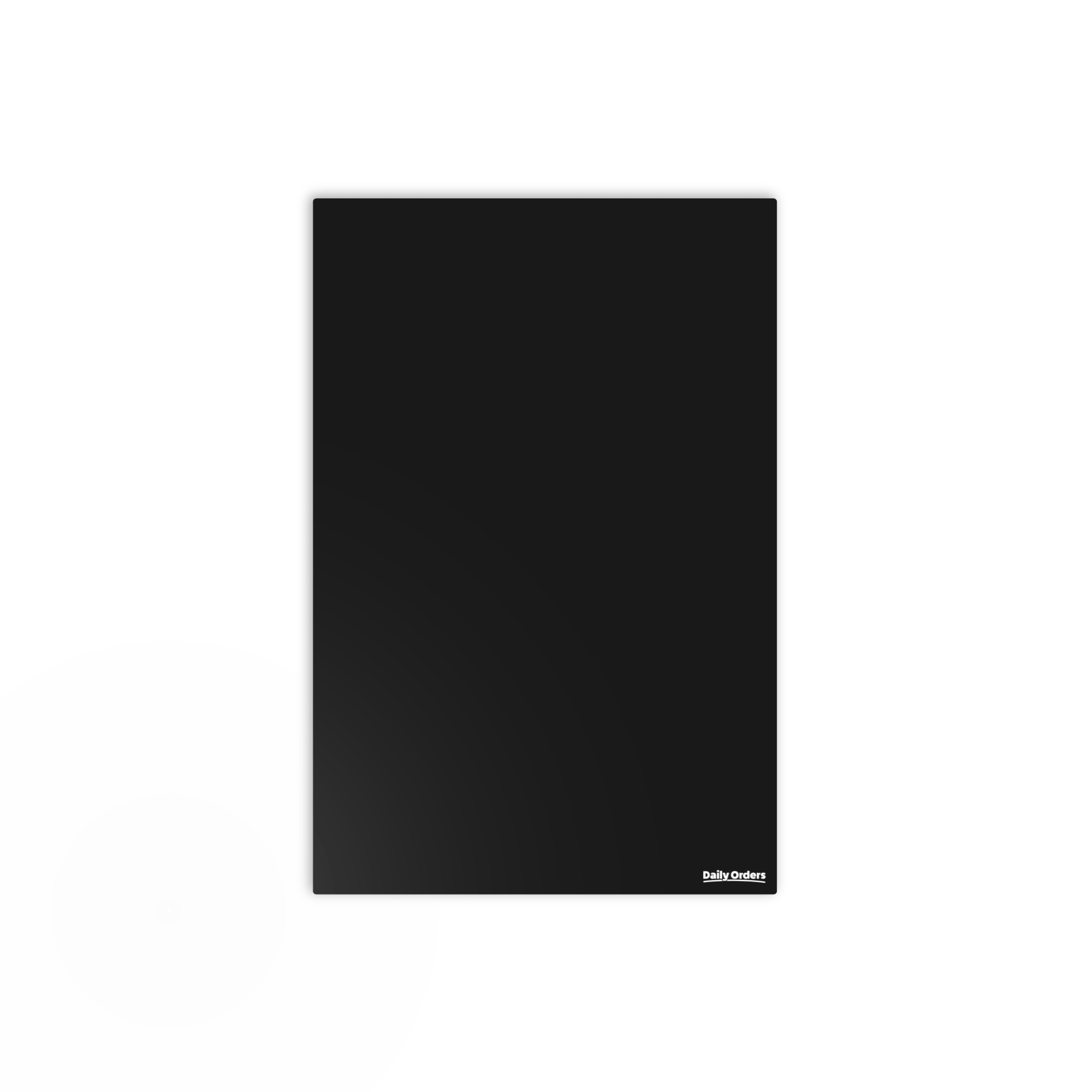 Daily Orders Planner Blank Planner XS | Portrait | Black