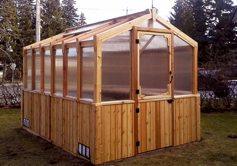 OLT Cedar Greenhouse 8'x8' and 8'x12' – World of Greenhouses