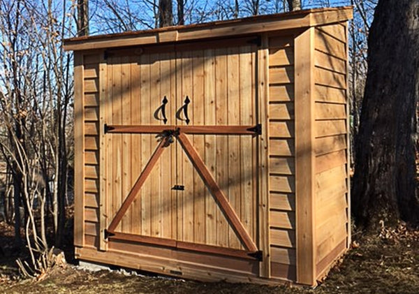 OLT 8’x4′ Double Door Cedar Shed – World of Greenhouses