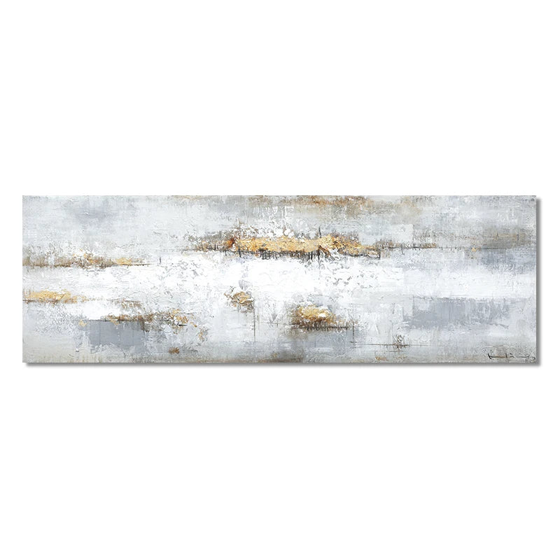 Neutral Color Scheme Contemporary Abstract Wall Art Fine Art Canvas Prints - Wide Format Living Room Pictures For Above The Sofa Art For Above The Bed