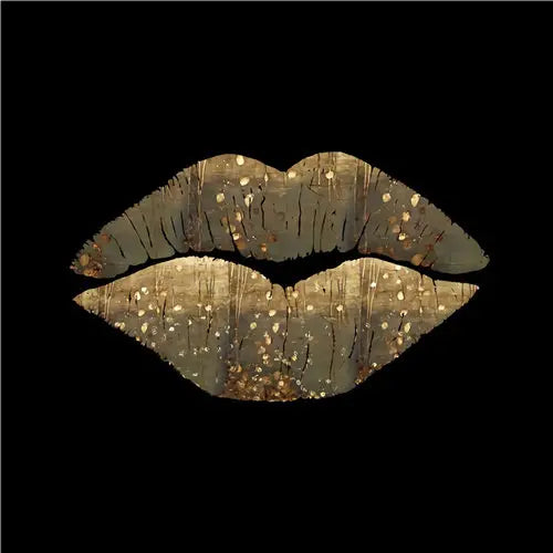 Modern Abstract Golden Spherical Square Format Wall Art Fine Art Canvas Prints - Modern Artworks For Living Room Dining Room Art For Contemporary Home Decor