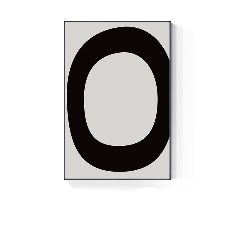 Bold Minimalist Black White Abstract Wall Art Fine Art Canvas Prints - Pictures For Modern Apartment Living Room Bedroom Art For Contemporary Office Interiors