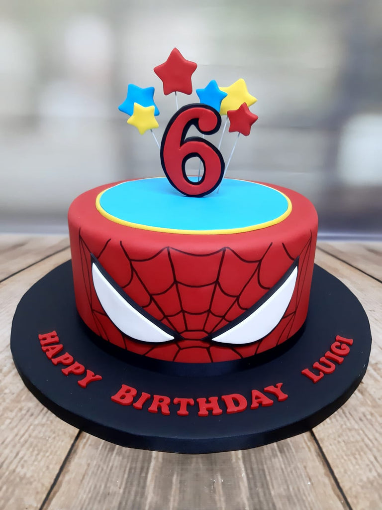 Spiderman Themed Cake – Mannarinu