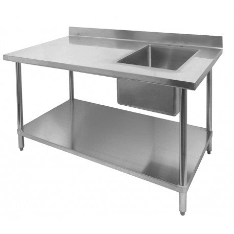 ss work table with sink