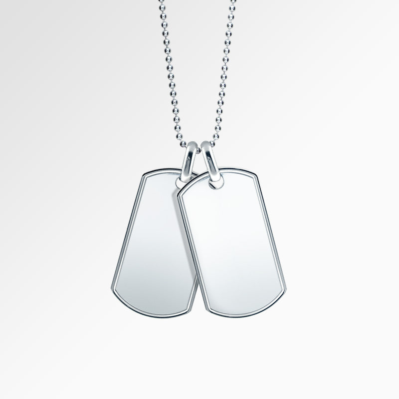 Men's Sterling Silver Dog Tags
