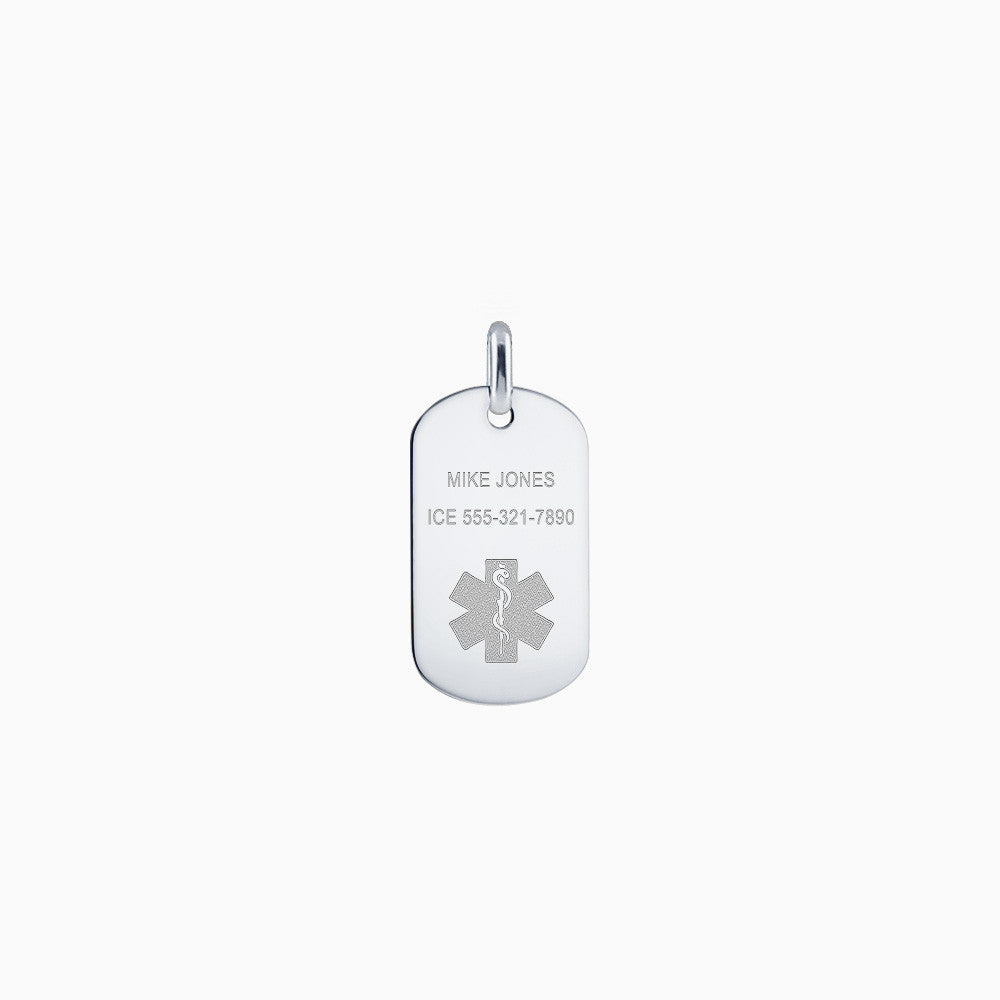 Men's Custom Medical Alert Dog Tags