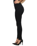 Plus Size Black Ripped Skinny Jeans - Jezzelle