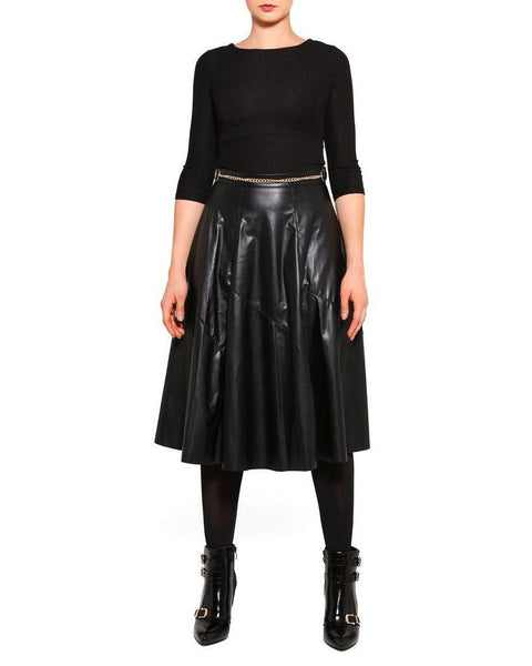 faux leather maxi skirts
