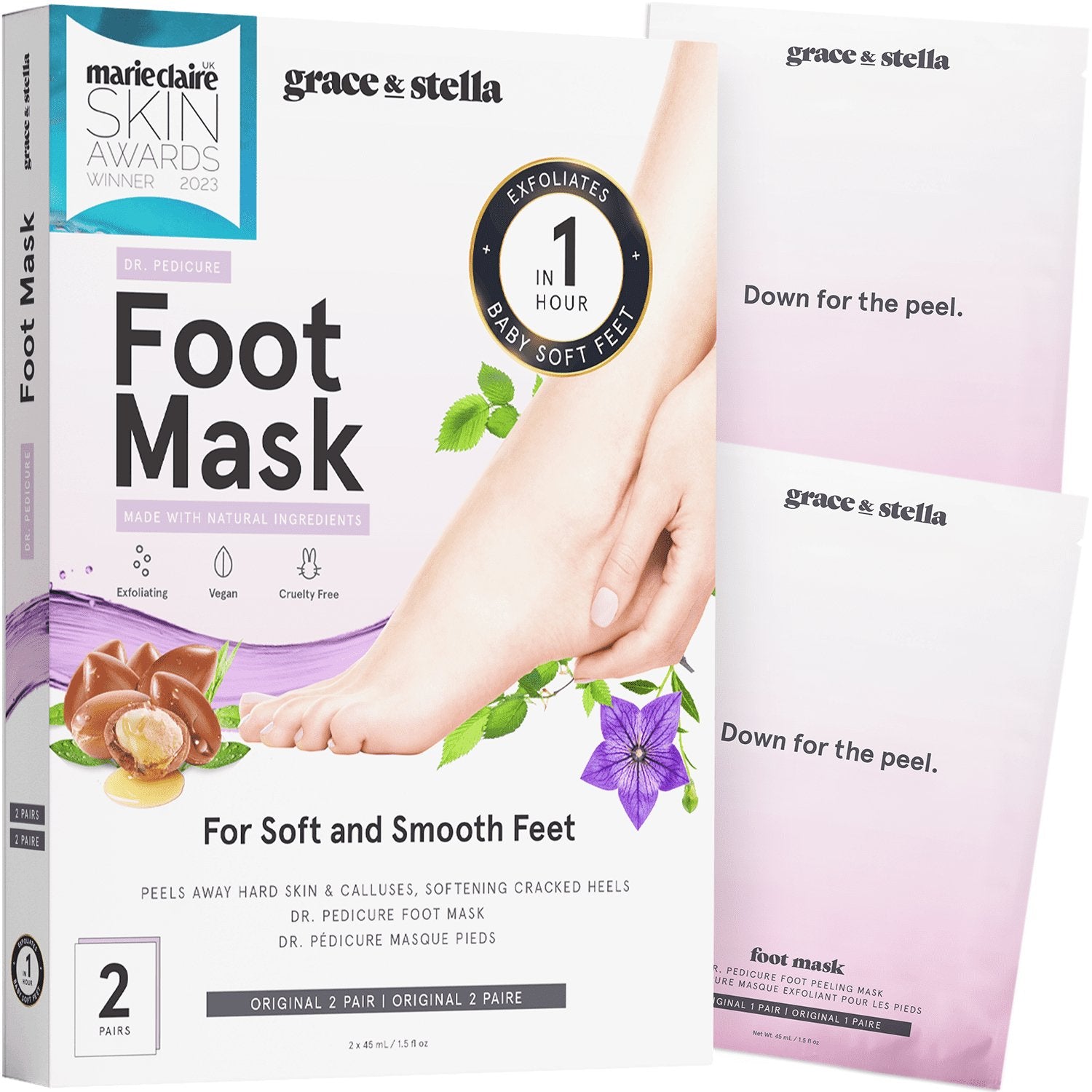 4 Pair Feet Exfoliating Foot Mask Skin Care Foot Peeling Dead Skin cream