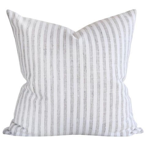 Simple Stripe, Grey/White pillow by Tonic Living