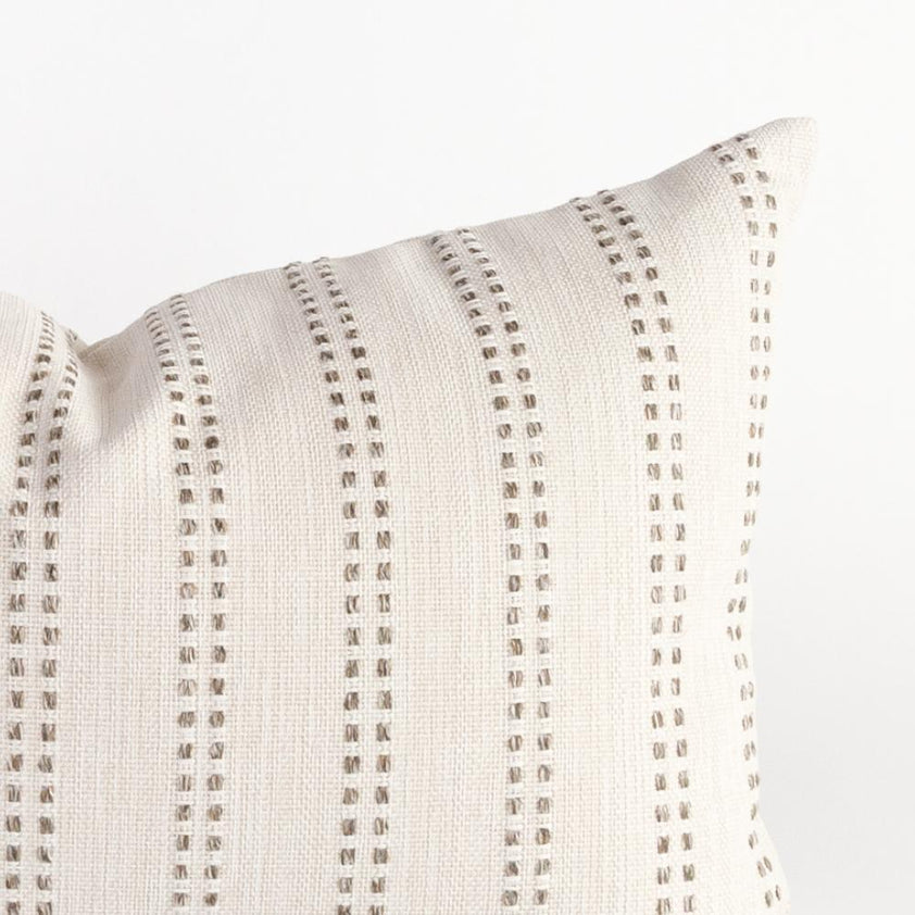 Elodie Stripe 14x20 Lumbar Pillow, Felt – Tonic Living