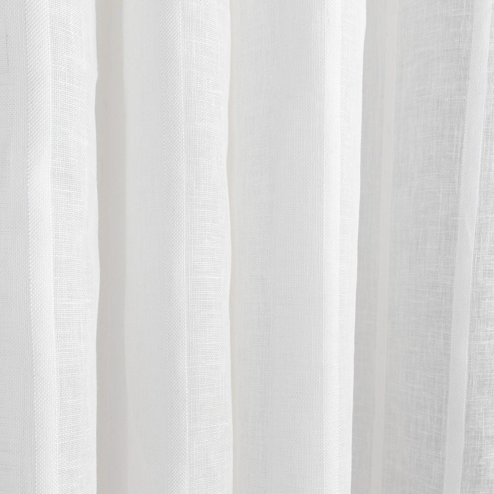 Ribbon Stripe Sheer Fabric, White – Tonic Living