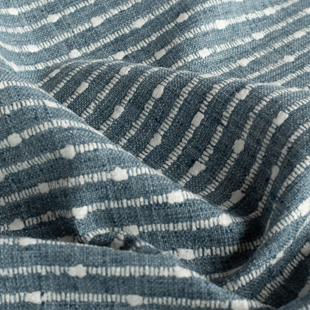 Arren Stripe Fabric, Chambray – Tonic Living