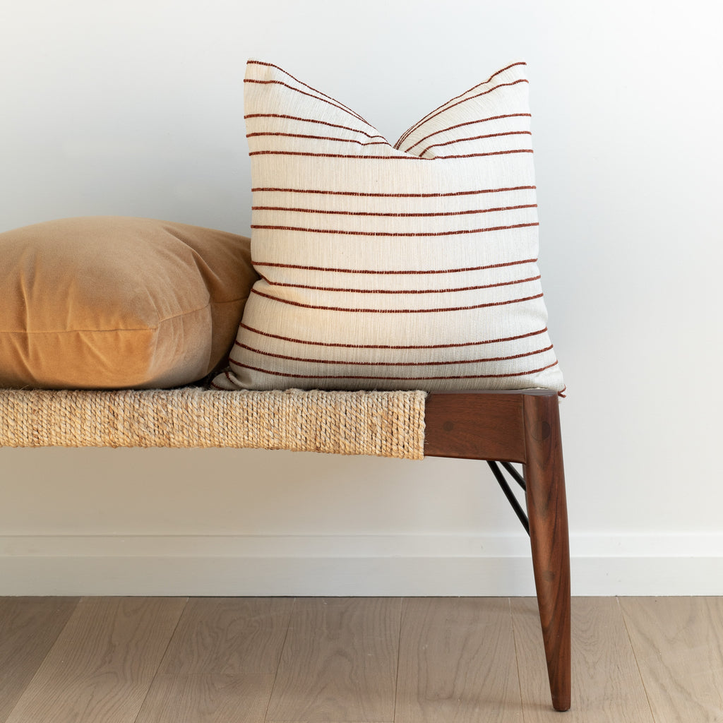 Spar Stripe 20x20 Pillow, Russet – Tonic Living
