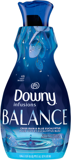 Downy Infusions Balance Crisp Rain & Blue Eucalyptus Fabric Conditioner 48 Loads 0.96L Image 1