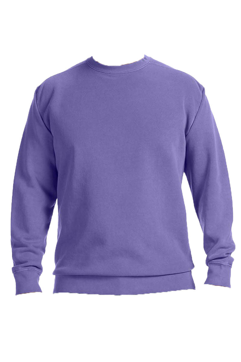 Monogrammed Hip Comfort Colors Adult Crew-Neck Sweatshirt #1566 | eWAM ...