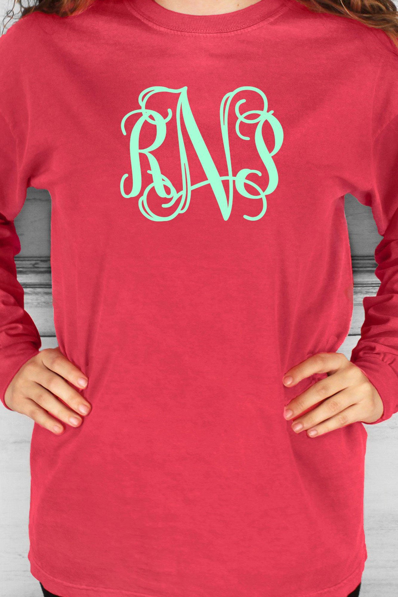 red comfort colors shirt