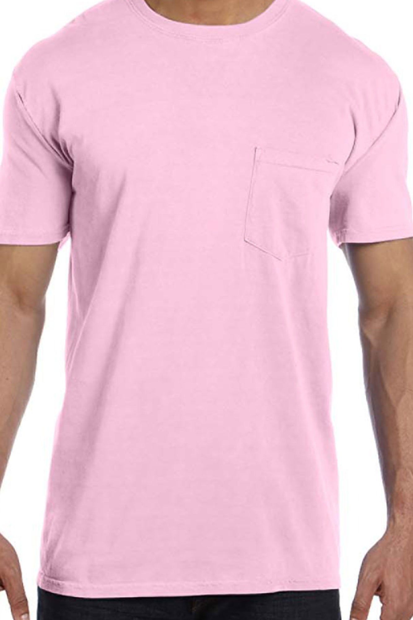 Shades Of Pink Purple Comfort Colors Cotton Pocket Tee 6030