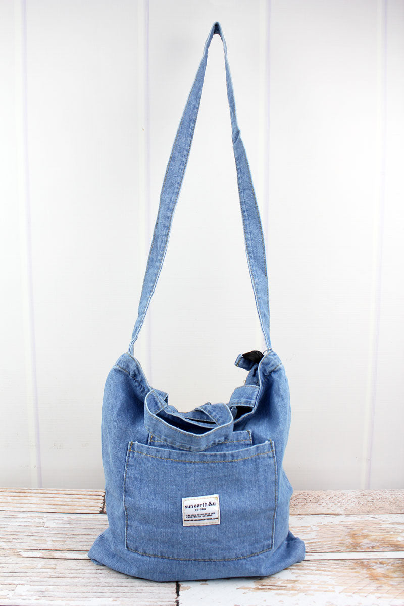 blue jean bags