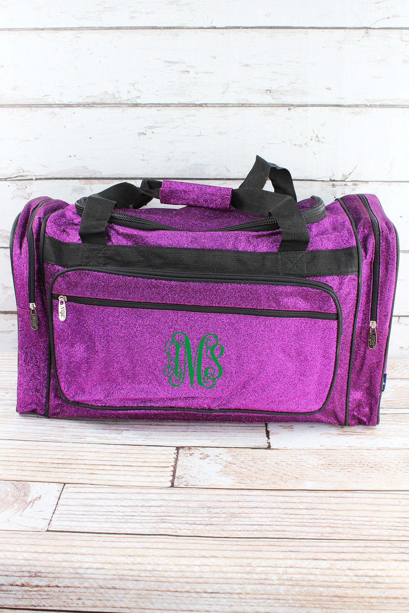 lavender duffle bag