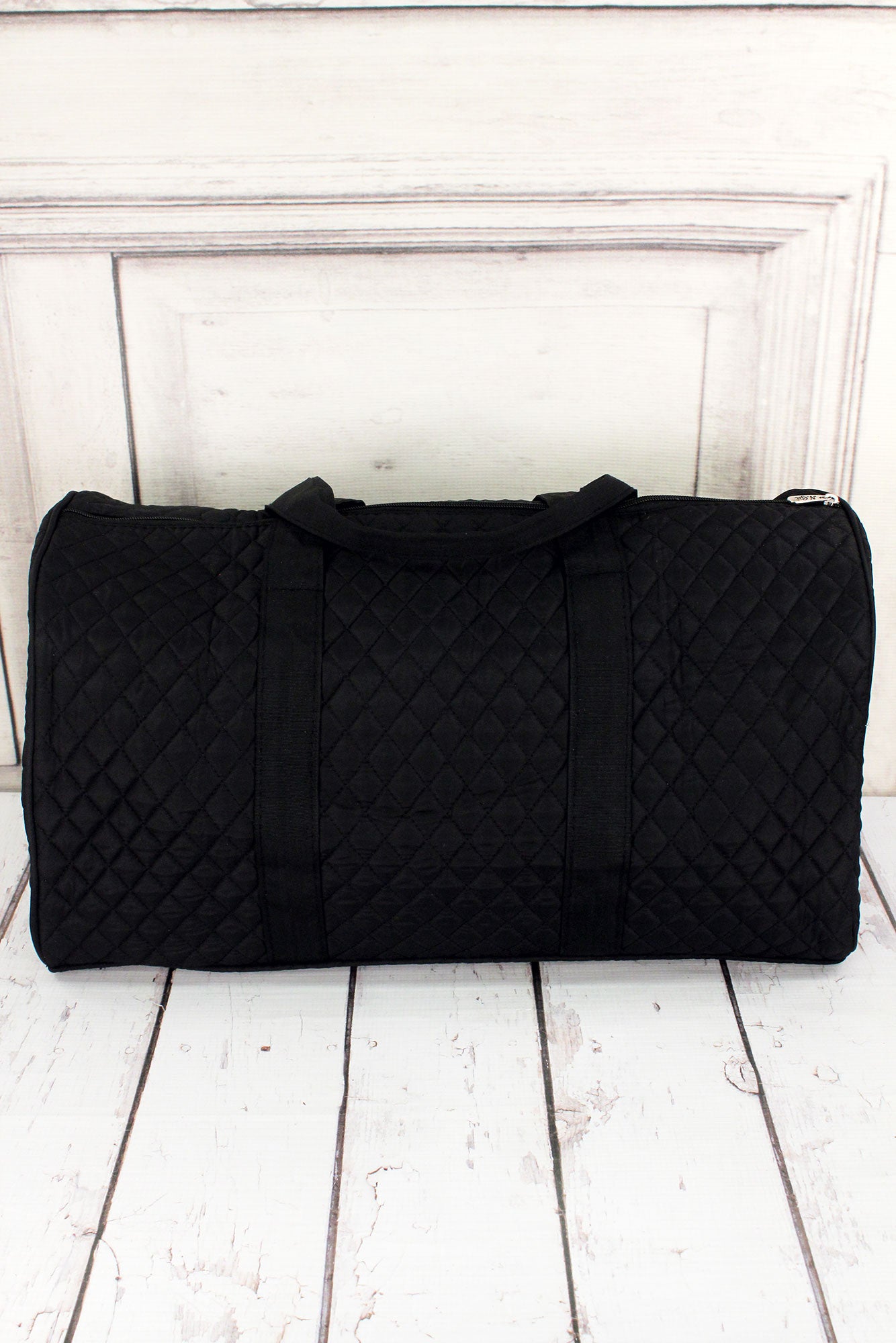 quilted duffle