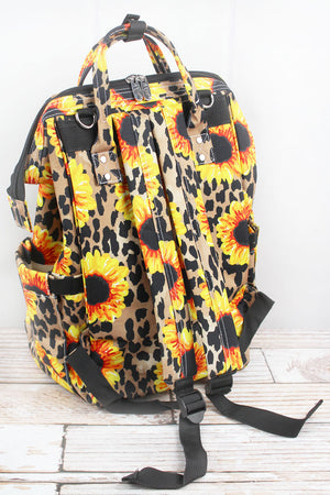 sunflower diaper backpack