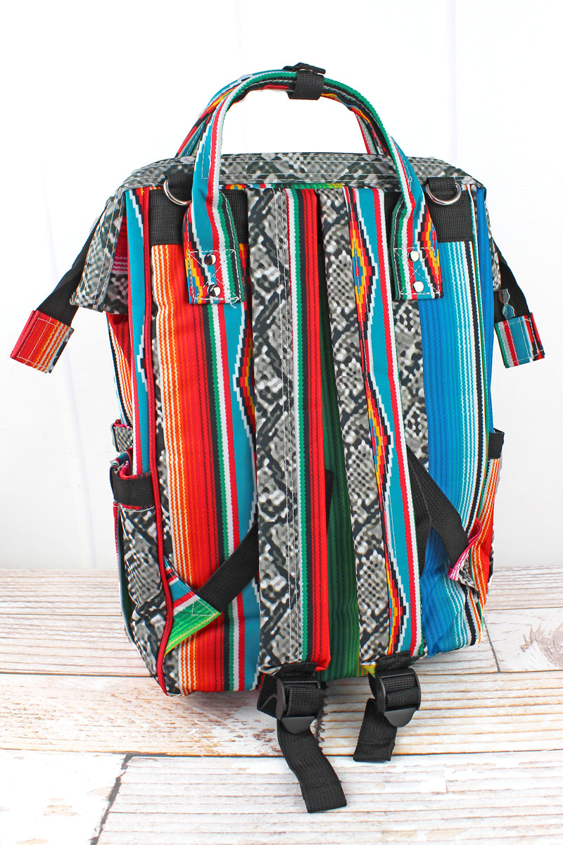 serape diaper backpack