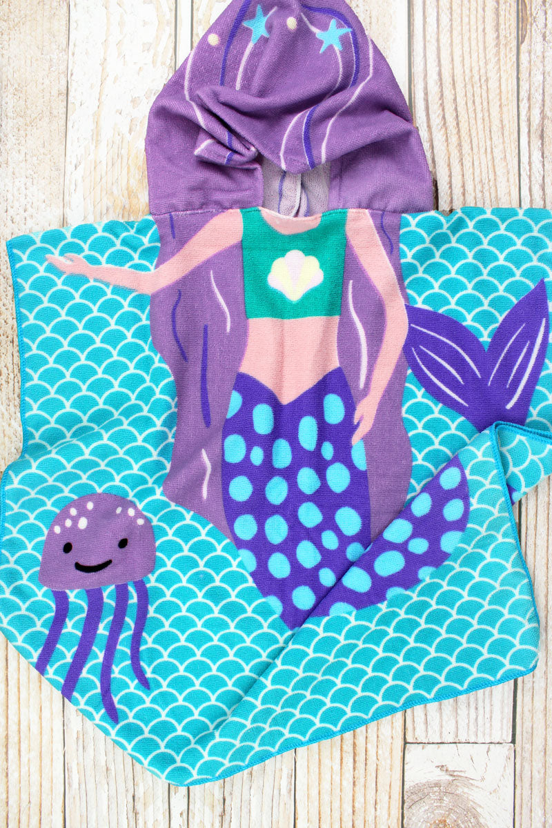 Kids 'I'm Mer-Mazing' Mermaid Hooded 