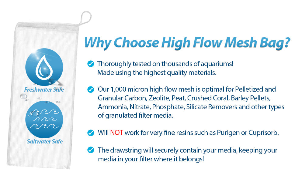 high flow mesh bag