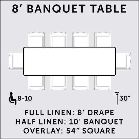 8 Ft Rectangular Banquet Table For Rent Orange County Ca On