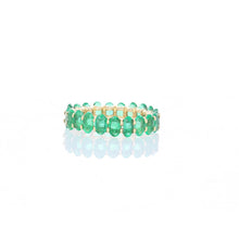 Load image into Gallery viewer, Emerald Oval Eternity Band
