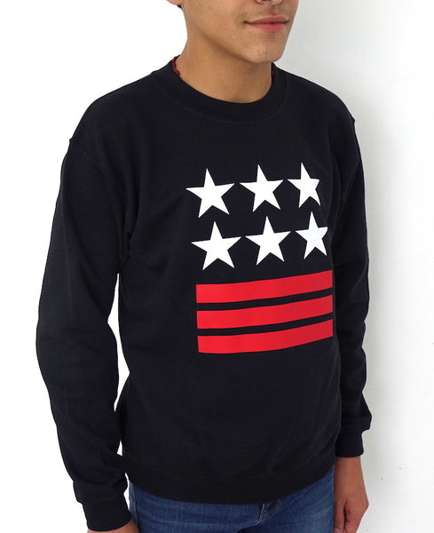 Sudadera Stars Stripes Barras Estrellas Negra estilo diseñador Paris –  vogueti