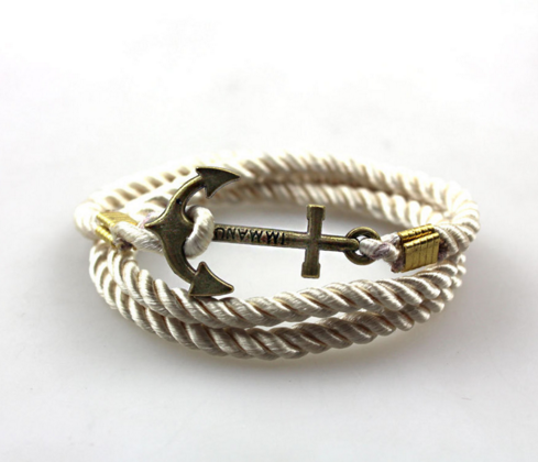 Cross and Anchor Men's Faith and Fitness Bracelet - Fit Style