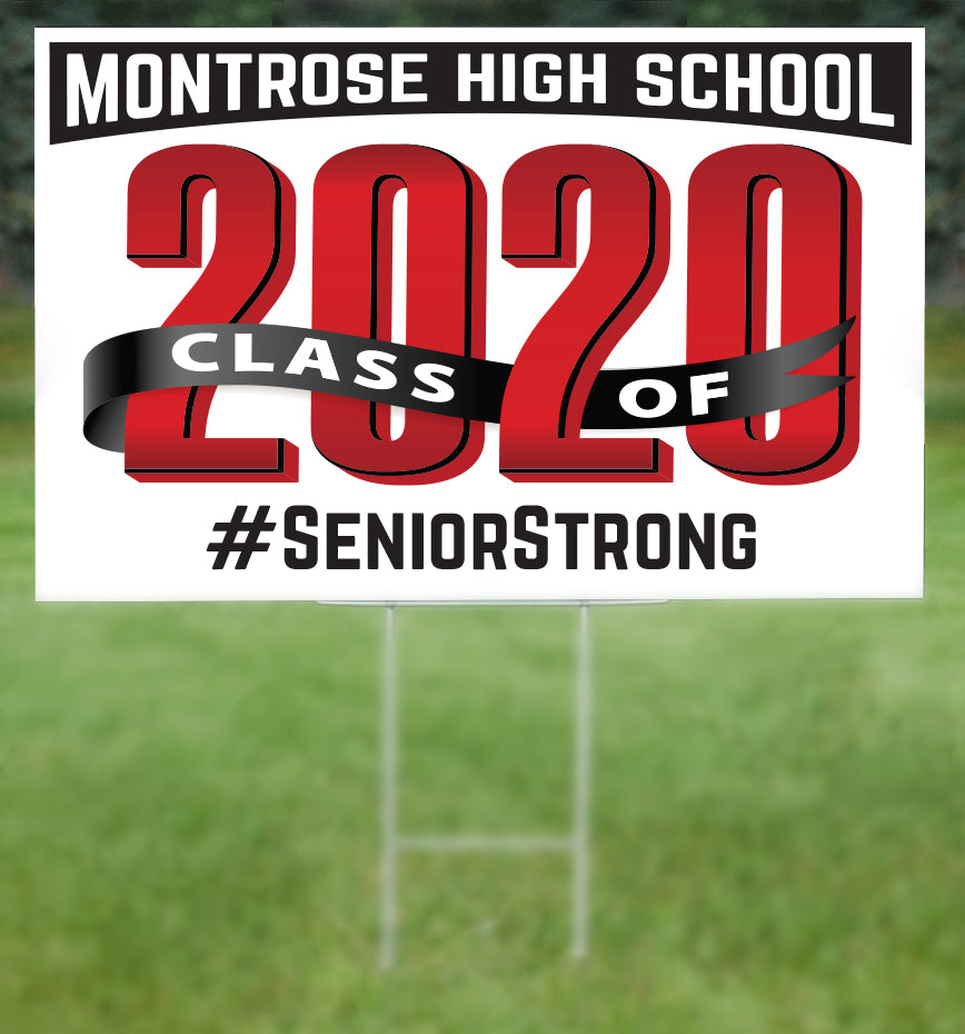 Montrose School Senior 2020 Sign – Creative Printing