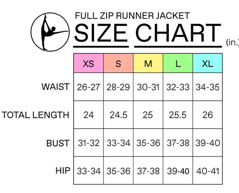 size chart for