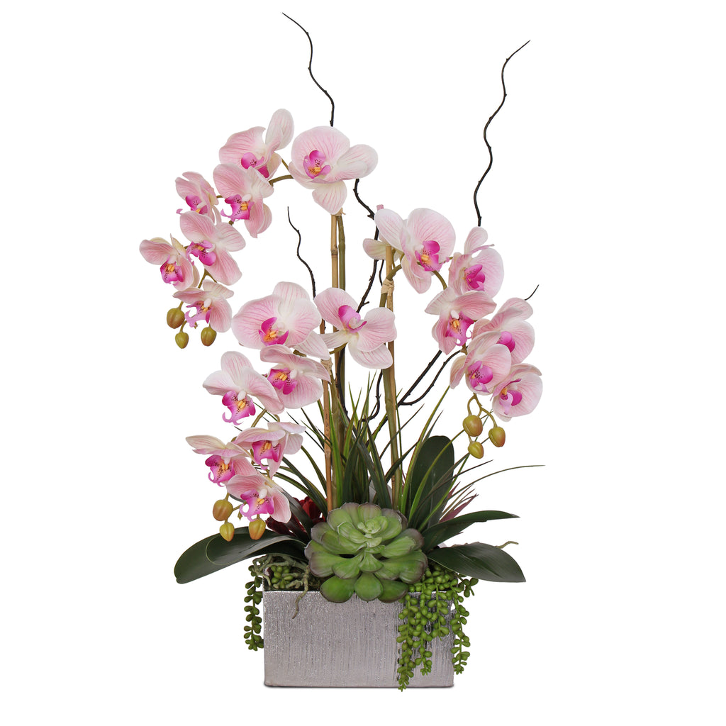 Silk Butterfly Orchid Flower Arrangement by Fleurina Designs