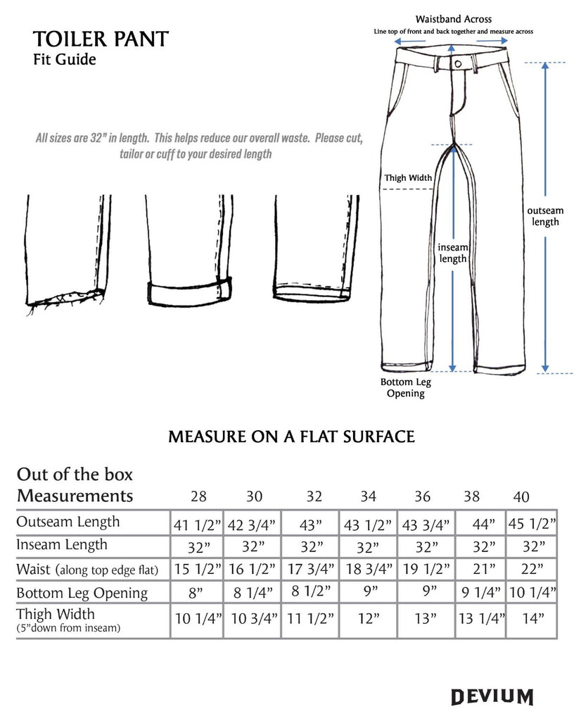 Toiler Chino Pant | 100% Made in the USA | Devium USA