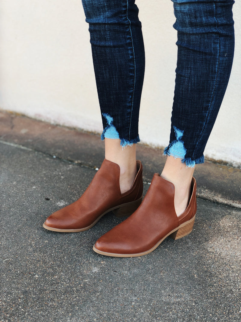 cutout booties