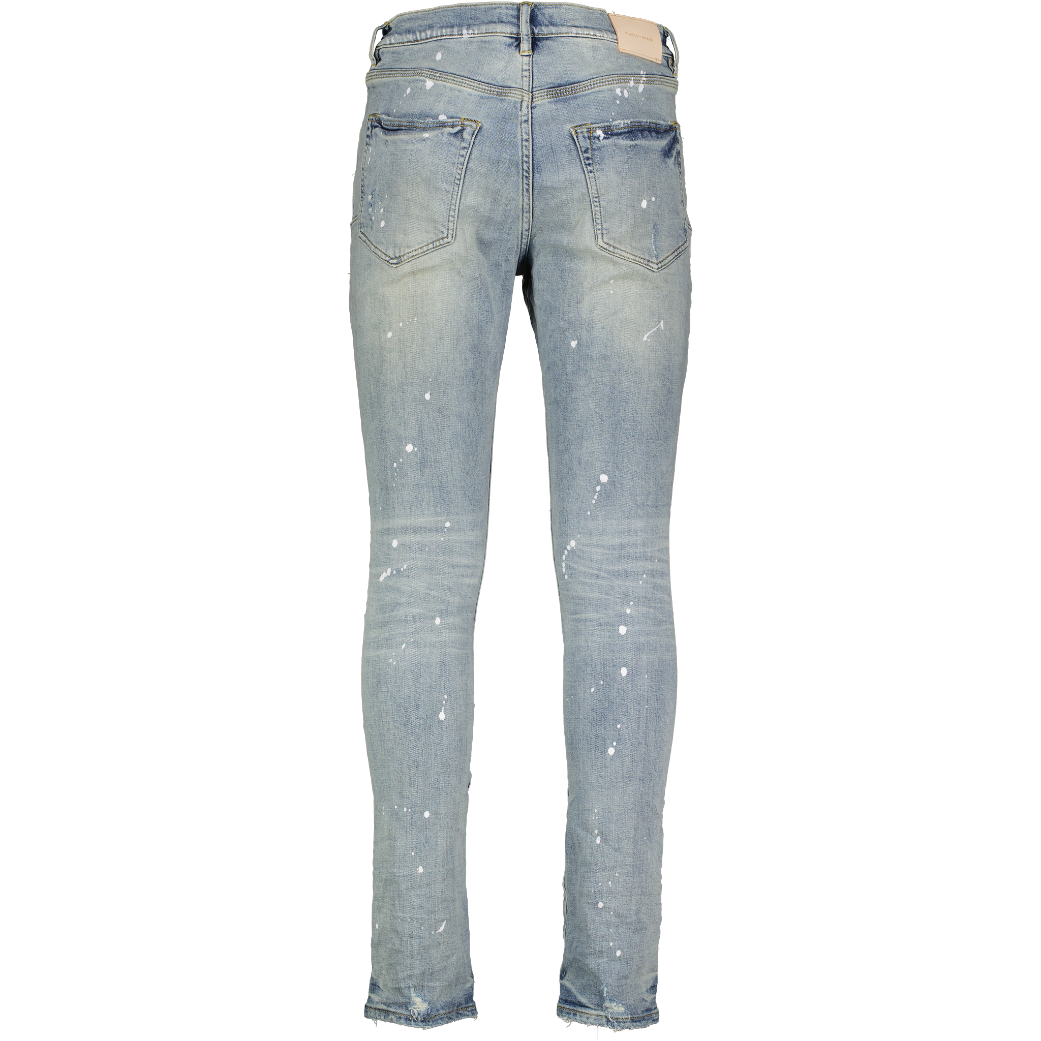 Light Indigo Paint Slim Leg Jeans