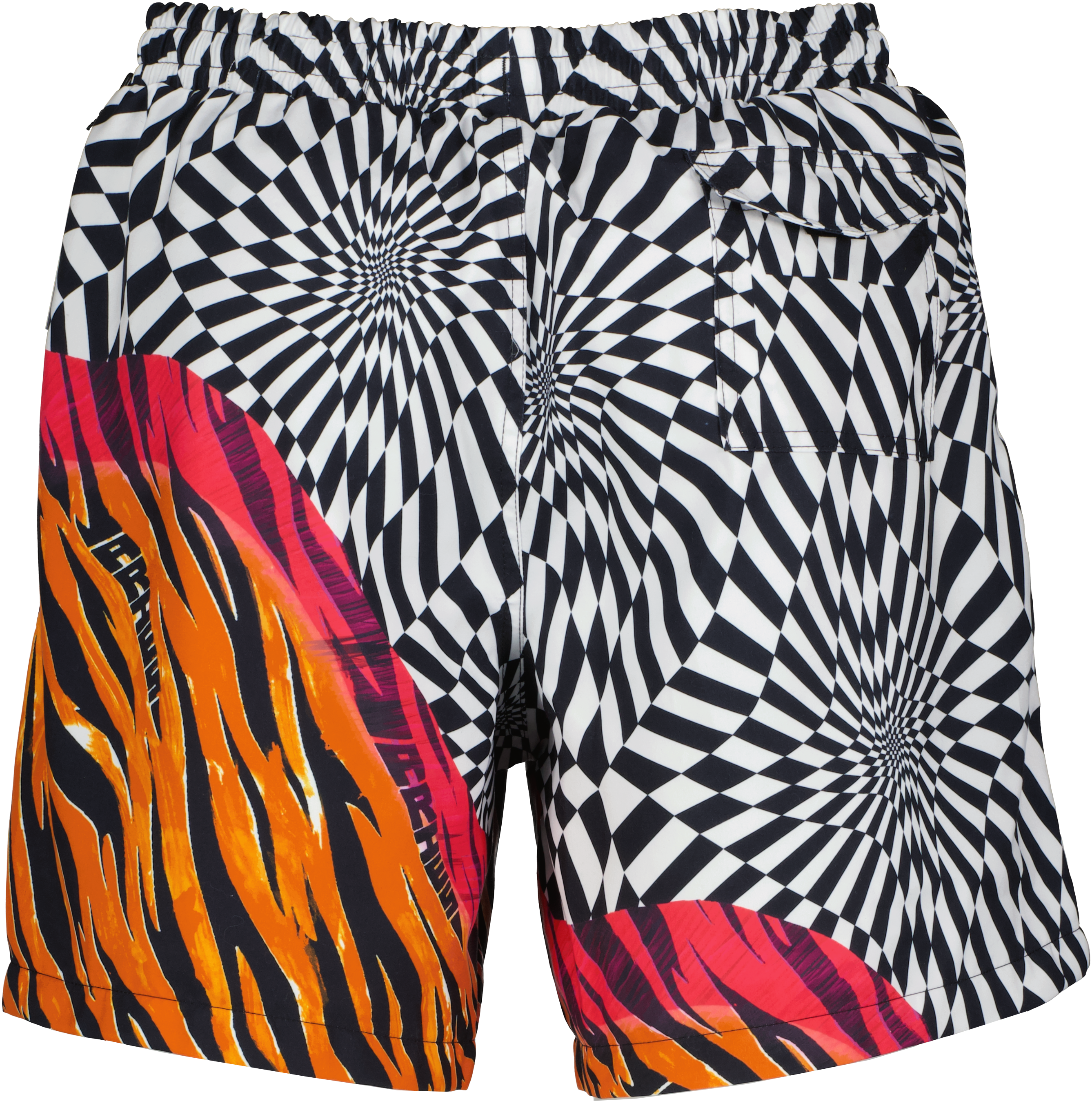 Aries Distorted Check Shorts