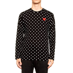 comme des garcon polka dot shirt