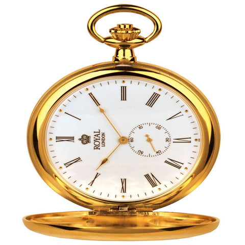 Gold Pocket Watch By Royal London 90013-02