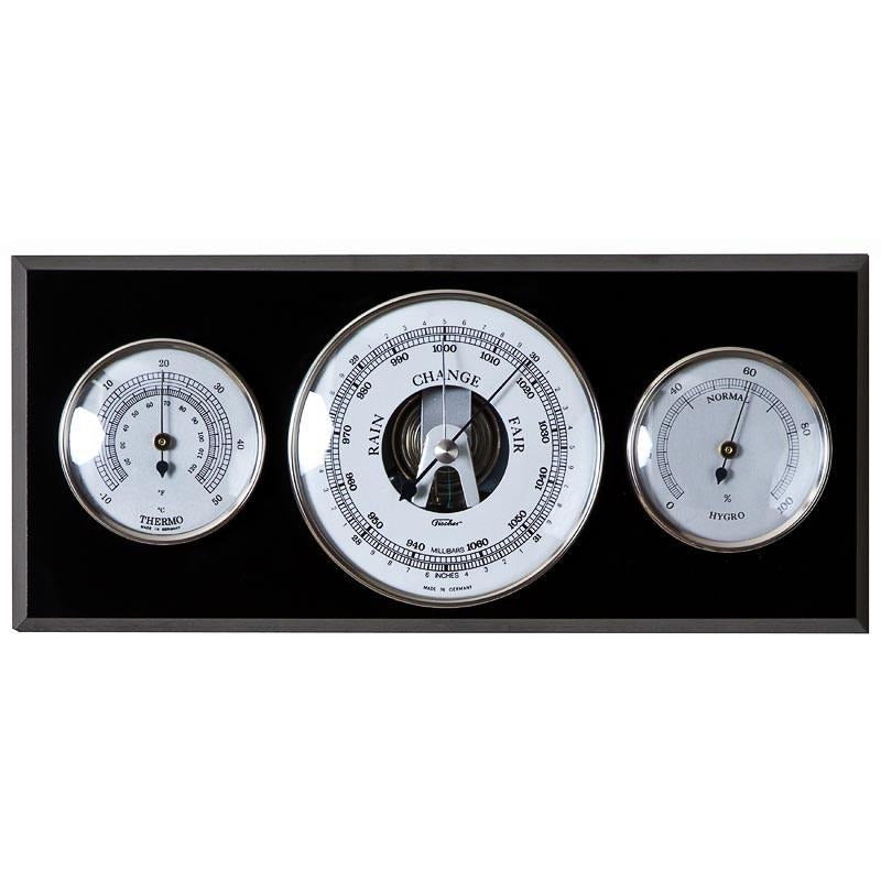 Fischer: 7894, weather station, barometer combined with thermometer and  hygrometer, for indoor use, for wall and table