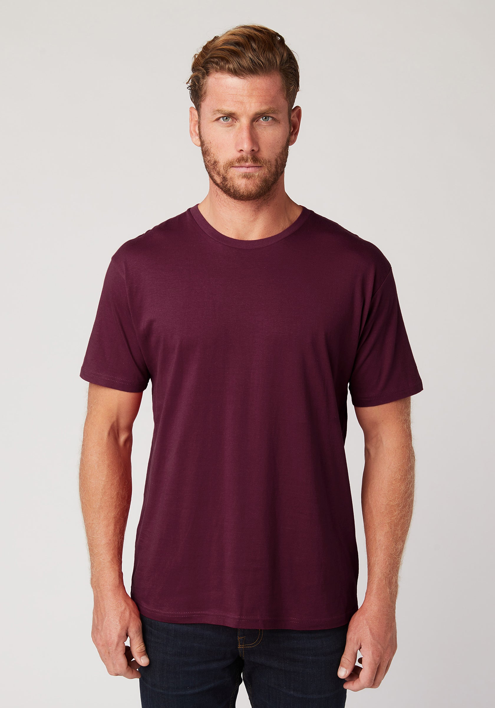 CH BLANK TEE- MAROON - Lucky and Blessed Life LLC / L&B Life