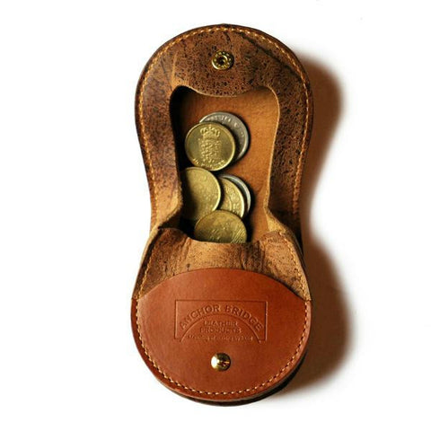 Anchor bridge leather coin case