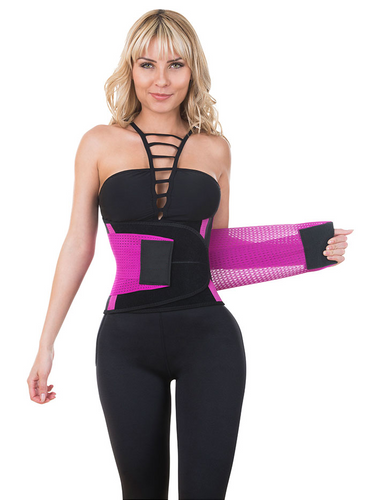 Neoprene Waist Trainer With Zipper & Velcro Belt Double Compression –