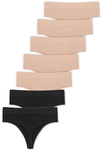 12 Pack Womens Cotton Thongs G-string Ladies Seamless Underwear Panties  Knickers
