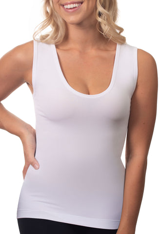 lightweight versatile bamboo tank top natural temperature control keeps you warm in winter cool in summer super soft and comfy available in white or black