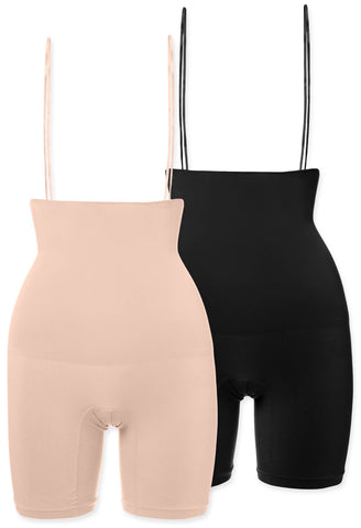 postpartum underbust shorts shapewear provides maximum compression on the entire tummy while lightly smoothing hips and thighs for a sleeker silhouette seamless construction is super comfy and minimises discomfort and bulges also available in ivory nude black tan chocolate