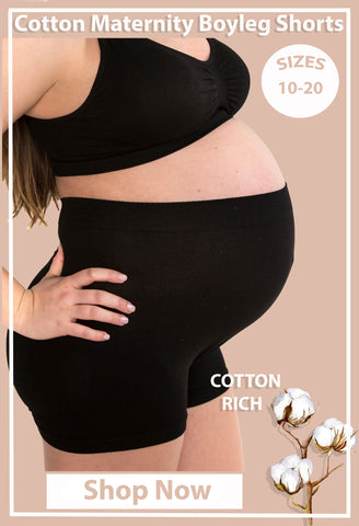 Cotton Maternity Boyleg Shorts